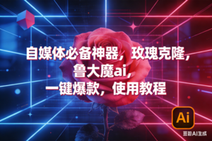 （17285期）玫瑰克隆神器，ai鲁大魔，自媒体必备工具，一键爆款神器，详细教程。